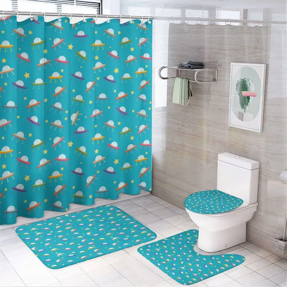Cartoon Style UFO — 4-Piece Bathroom Set preview