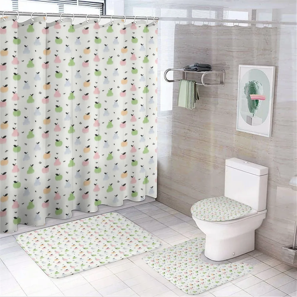 Colorful Apples Pears — 4-Piece Bathroom Set preview