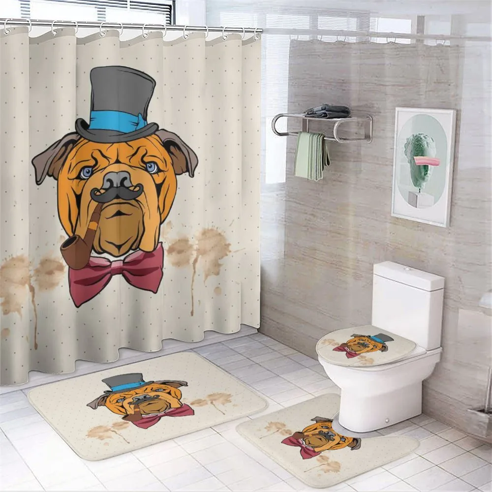 Hipster English Gentleman — 4-Piece Bathroom Set preview