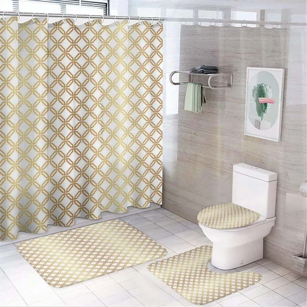 Netted Hexagonal — 4-Piece Bathroom Set preview