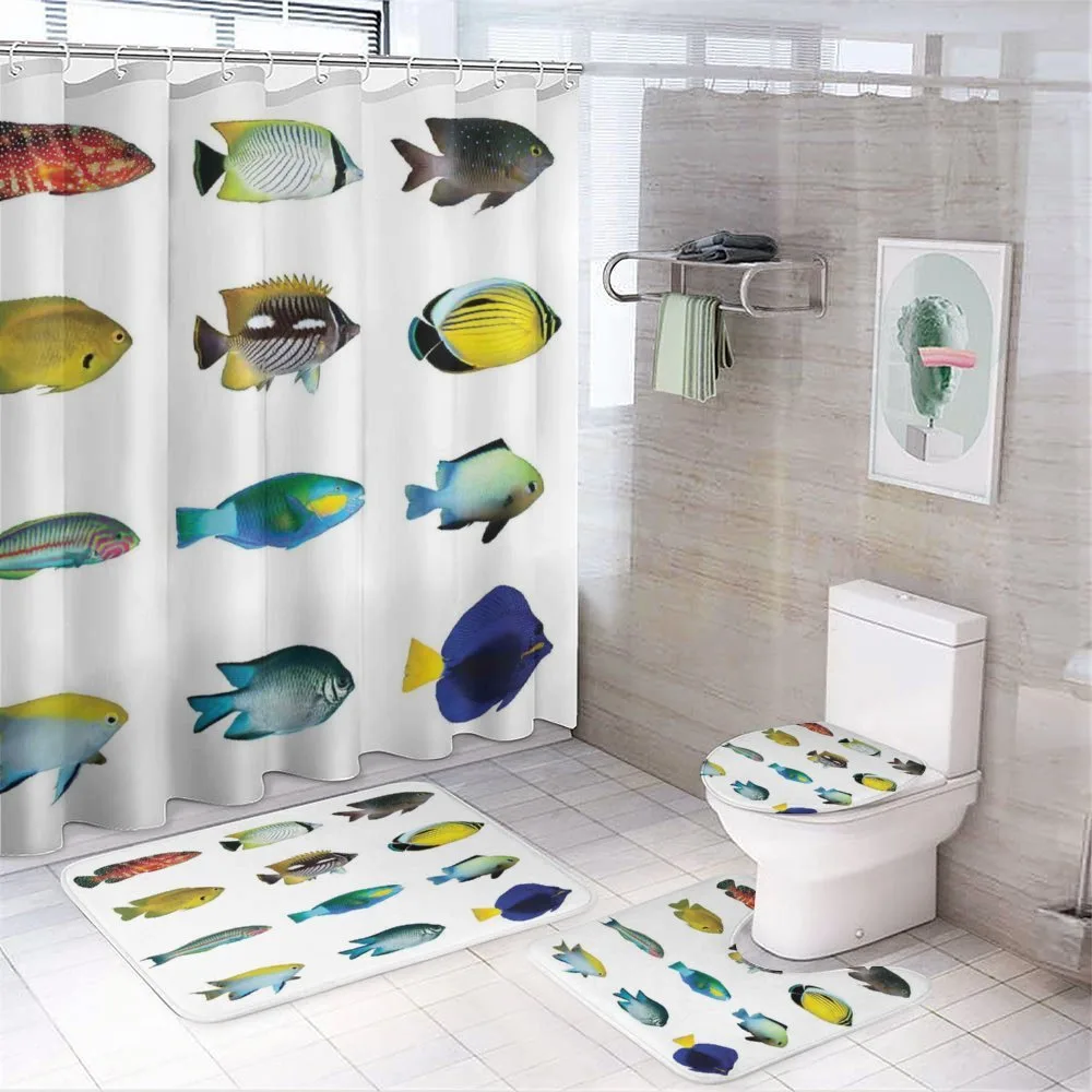 Sea Creatures Nautical — 4-Piece Bathroom Set preview
