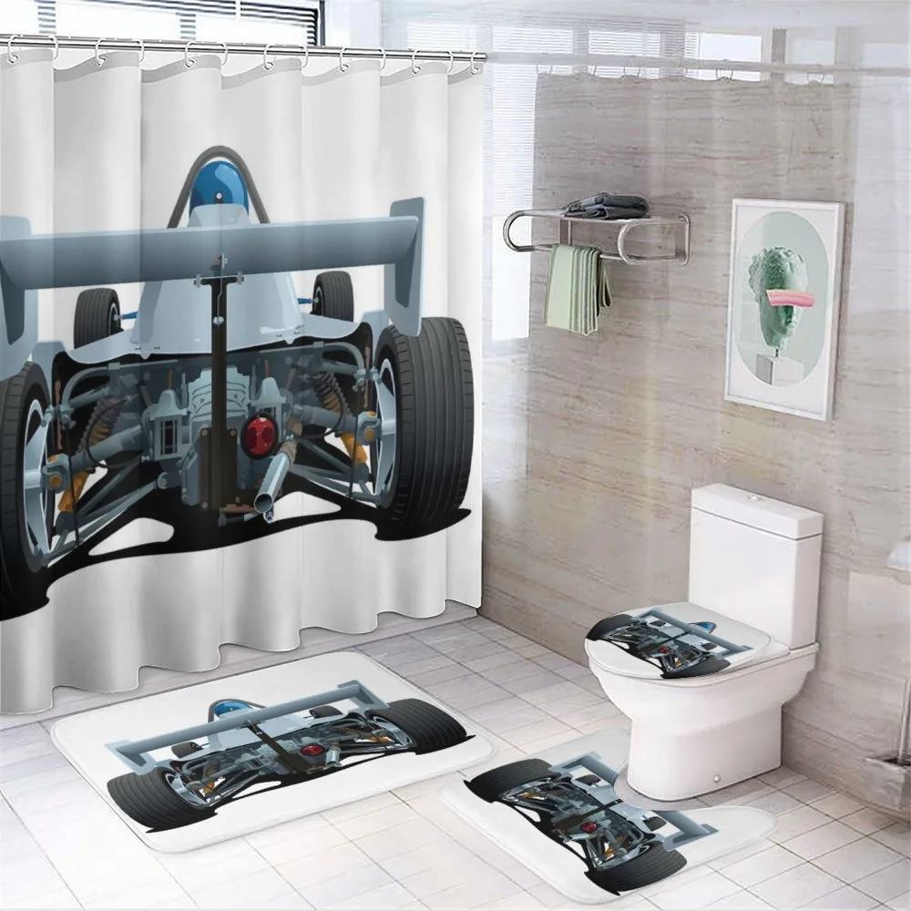 Super Fast Vehicle Back — 4-Piece Bathroom Set preview