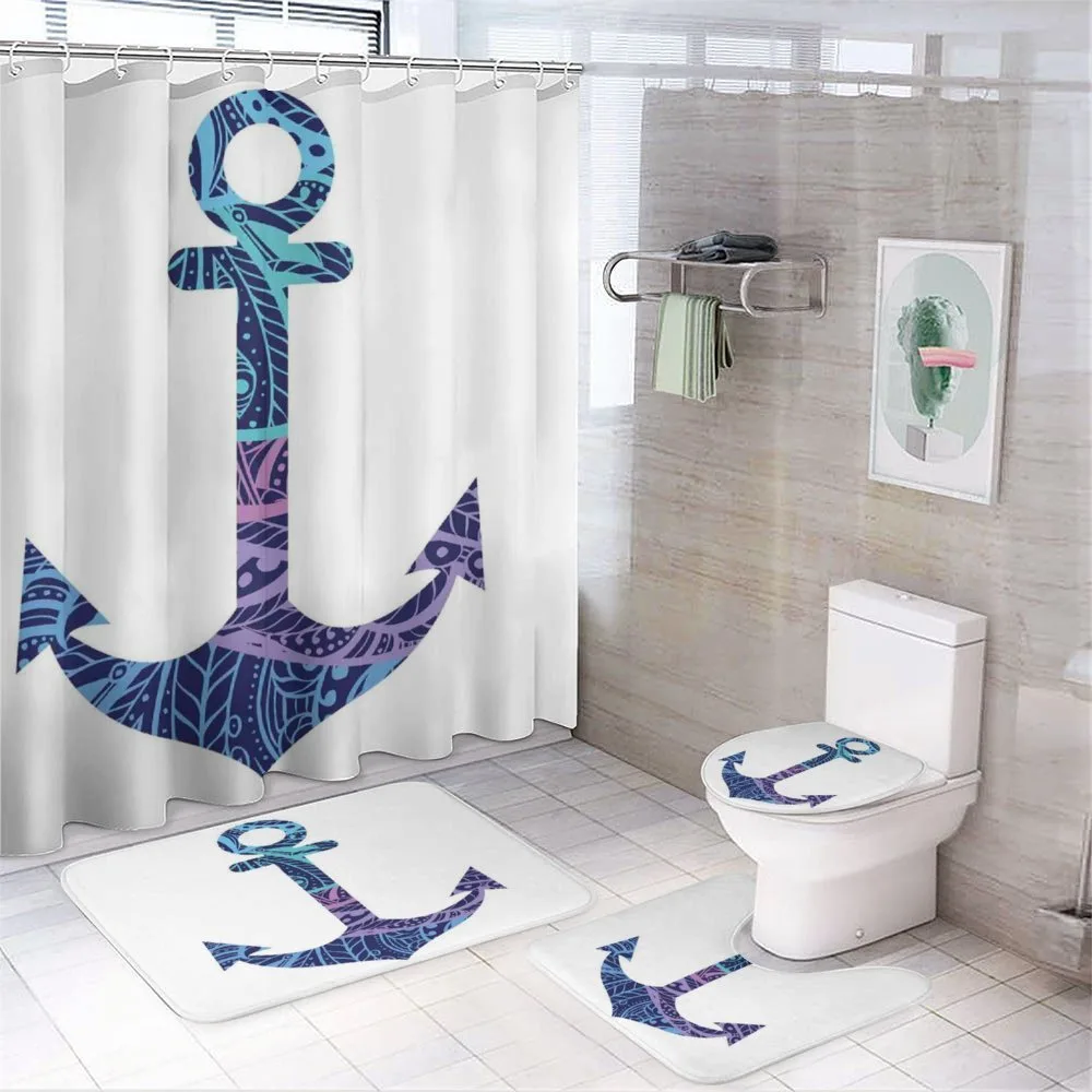 Anchor Image Sea Marine — 4-Piece Bathroom Set preview