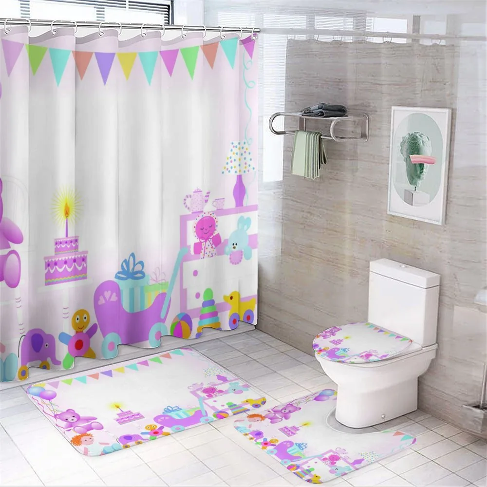 Baby Girl Birthday — 4-Piece Bathroom Set preview
