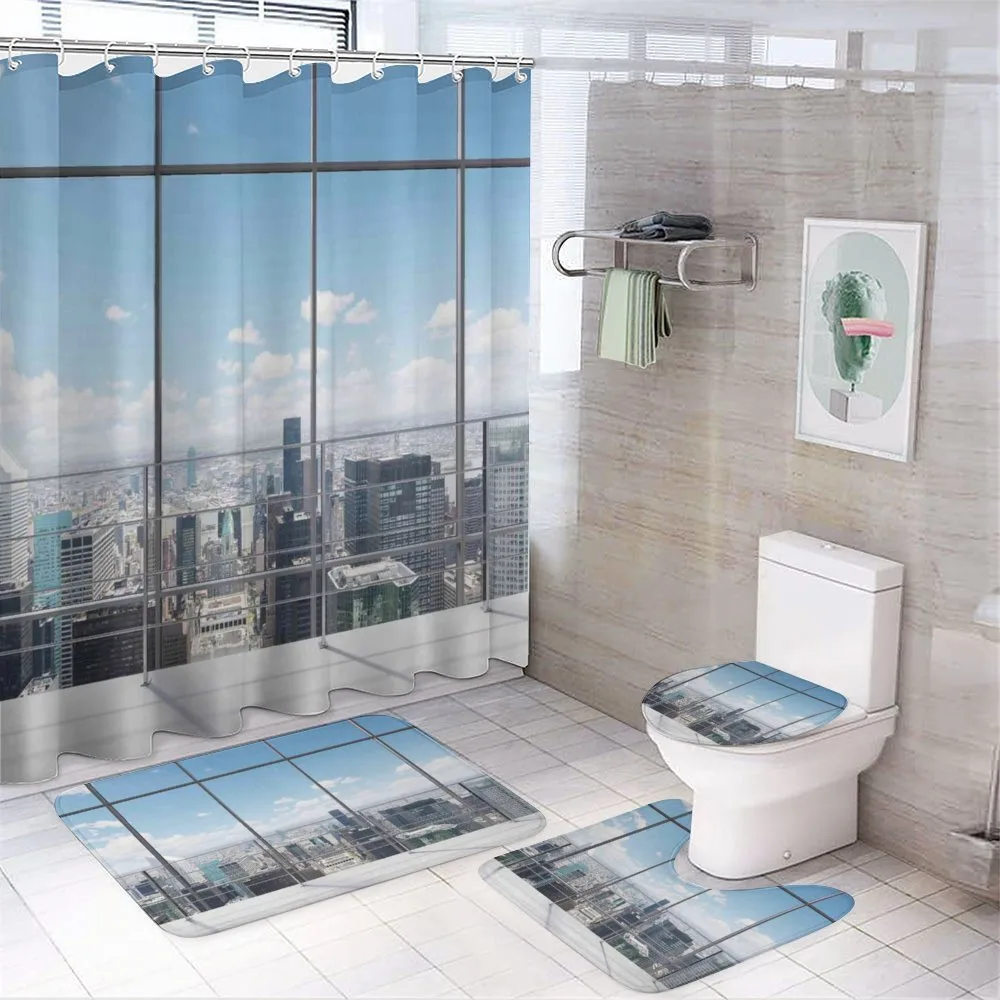 City Modern Landscape — 4-Piece Bathroom Set preview