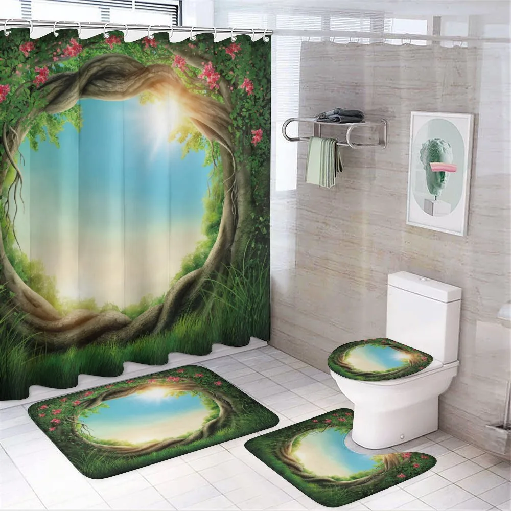 Enchanted Forest in Spring — 4-Piece Bathroom Set preview