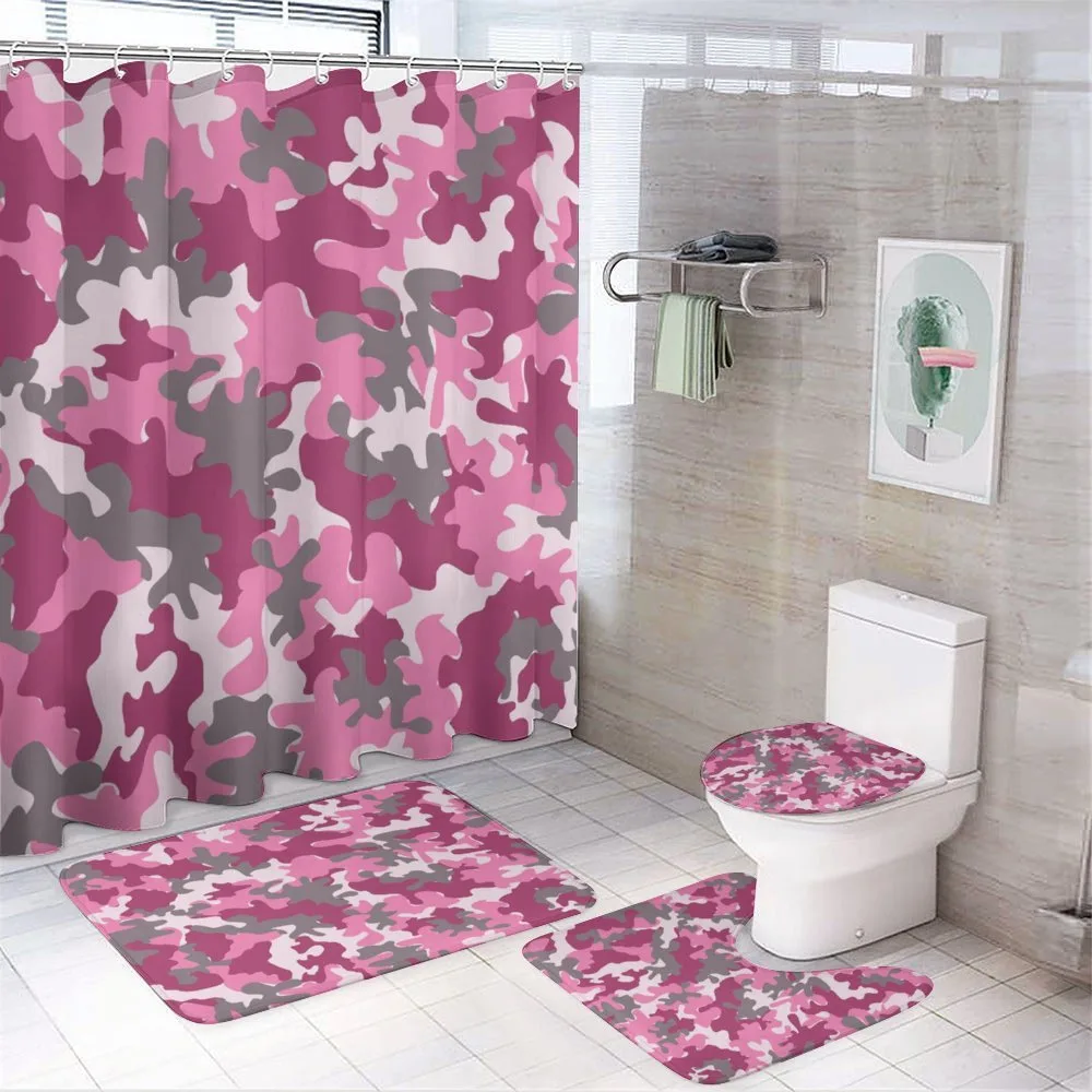 Feminine Camo Vibrant — 4-Piece Bathroom Set preview