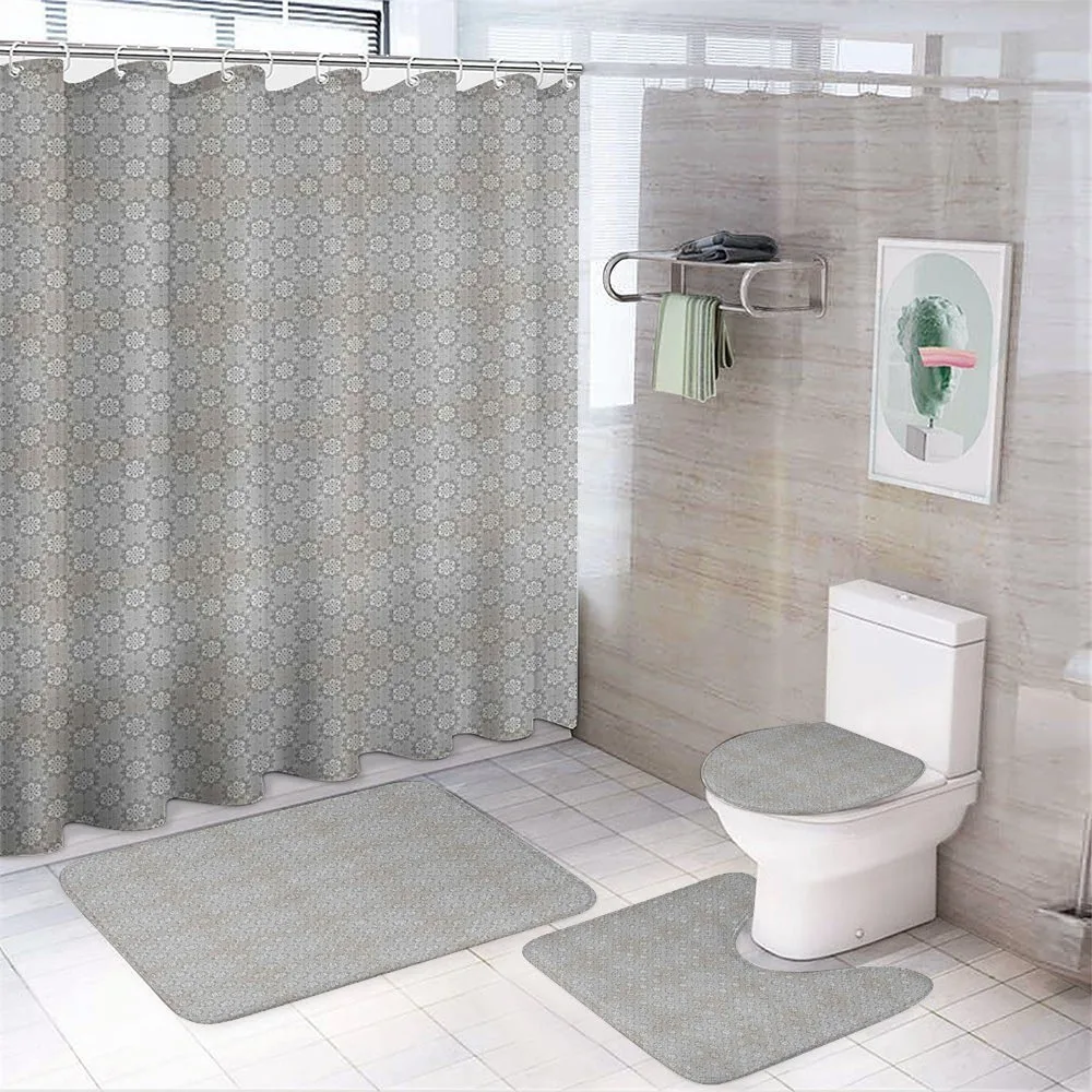 Floral Lines 4-Piece Bathroom Set product video