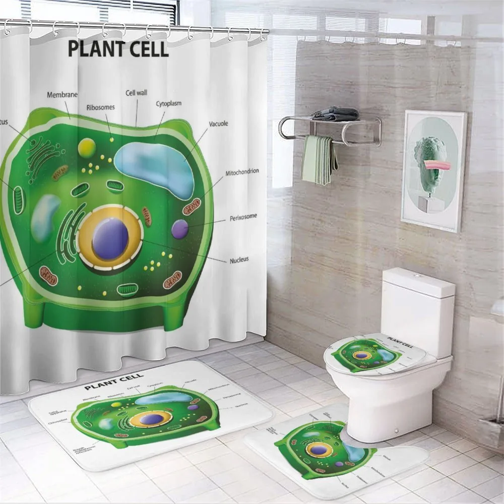 Cell Biology Plant — 4-Piece Bathroom Set preview