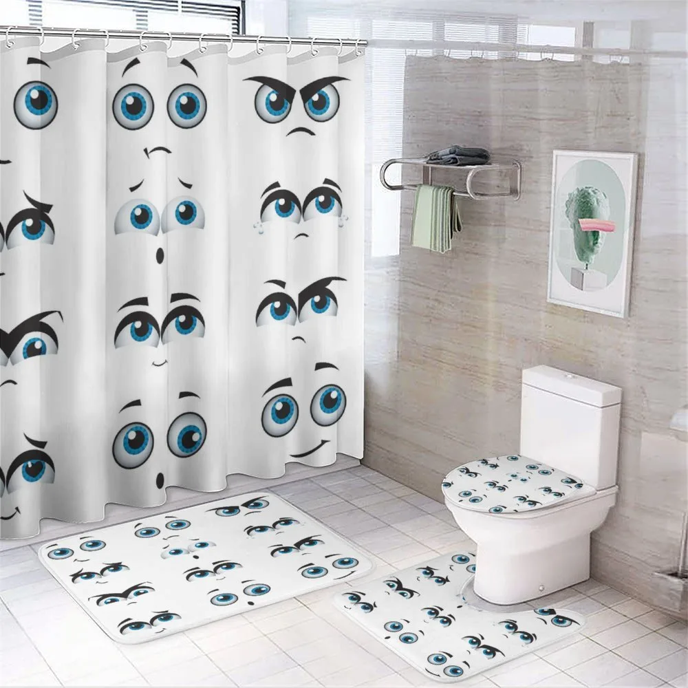 Humor Faces Children Themed — 4-Piece Bathroom Set preview