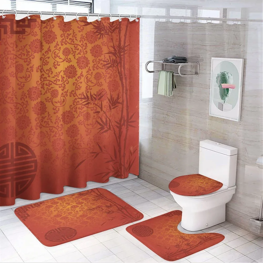 Traditional Nature Art — 4-Piece Bathroom Set preview