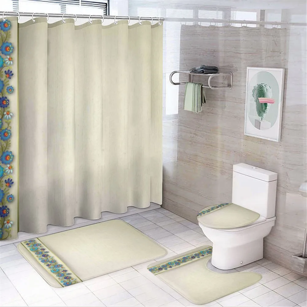 Vertical Border Detail — 4-Piece Bathroom Set preview