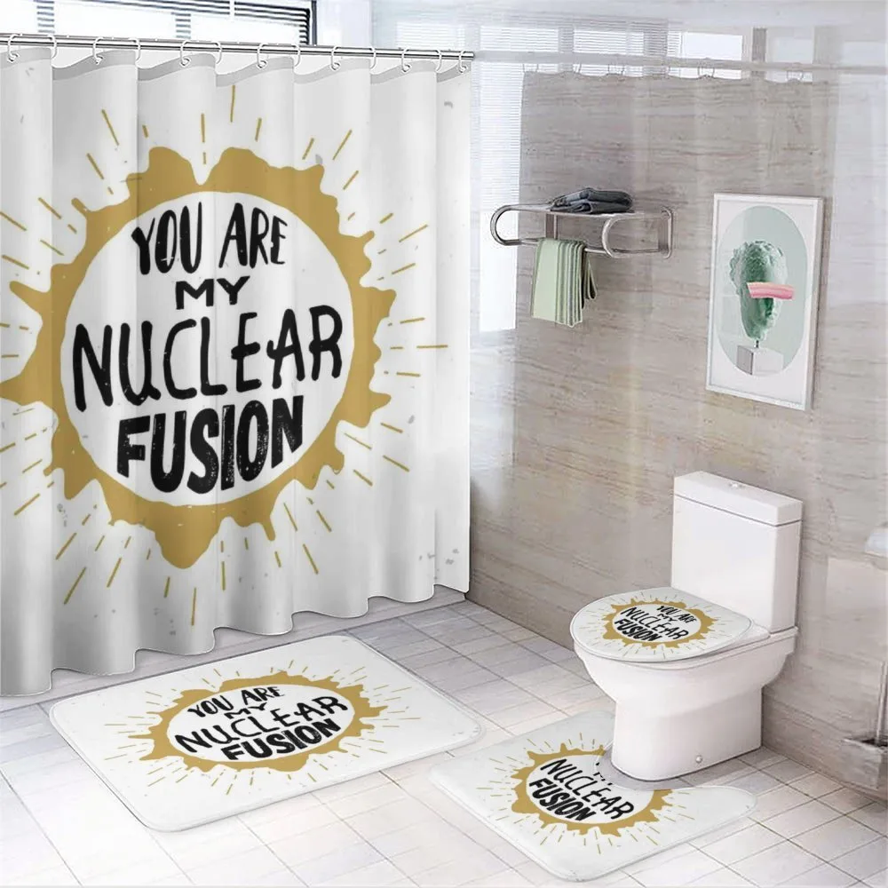Cosmic Star Love Message — 4-Piece Bathroom Set preview