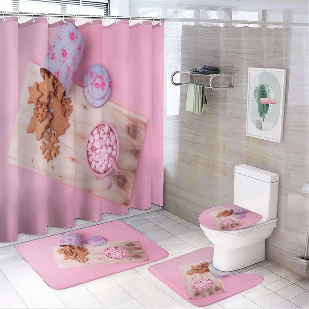 Gingerbread Cookies Coco — 4-Piece Bathroom Set preview