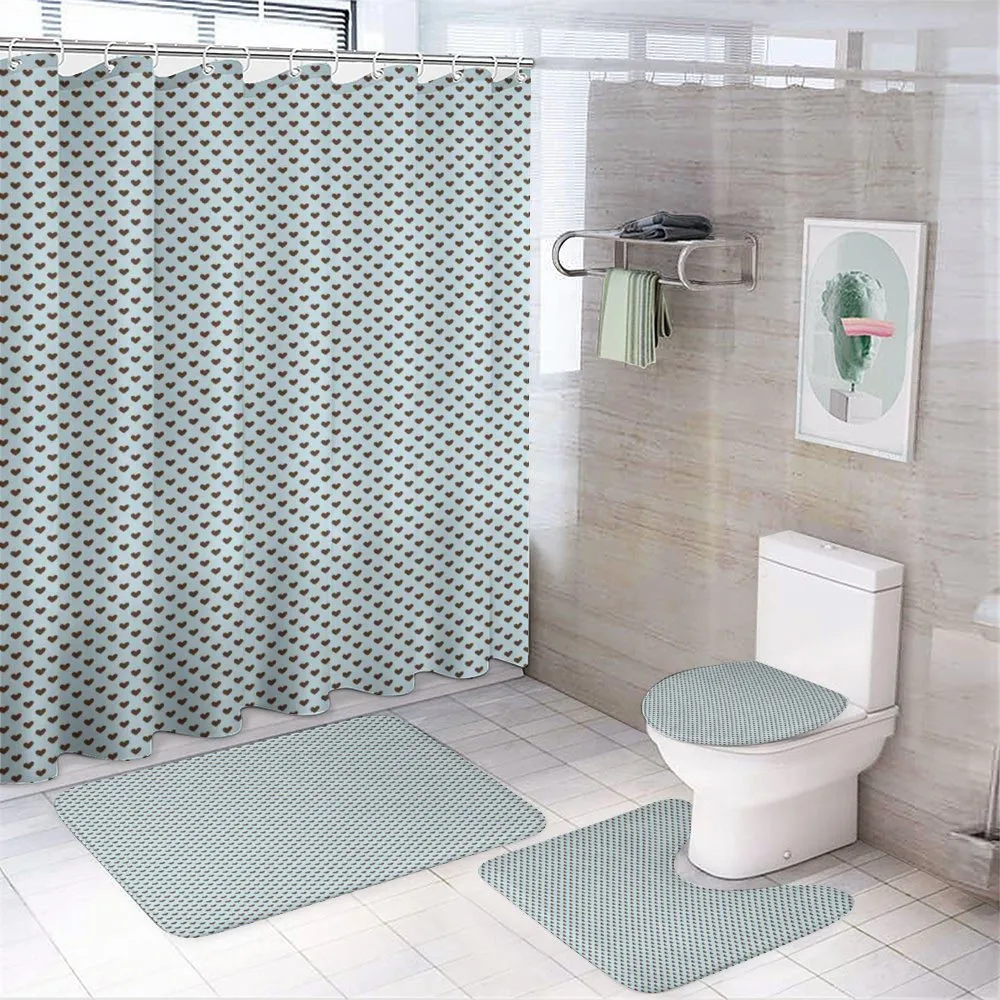 Grungy Hearts — 4-Piece Bathroom Set preview