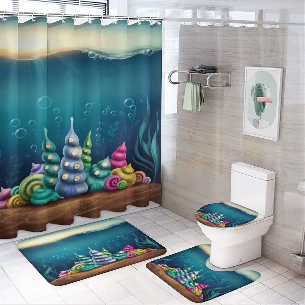 Shell Houses Bubbles — 4-Piece Bathroom Set preview