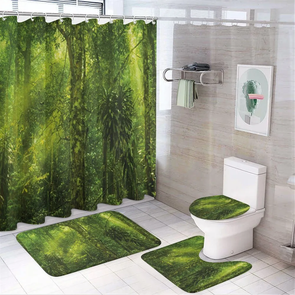 Tranquil Exotic Place — 4-Piece Bathroom Set preview