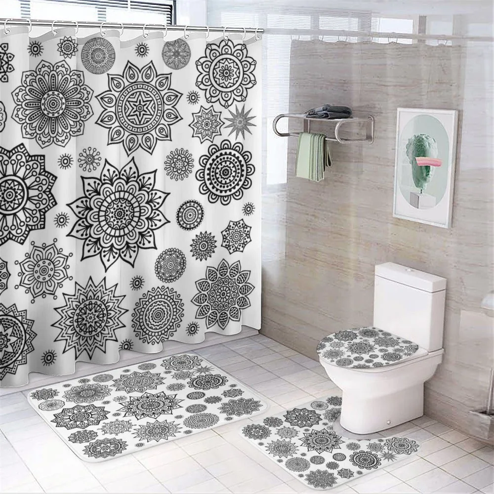 Eastern Mandala Art — 4-Piece Bathroom Set preview