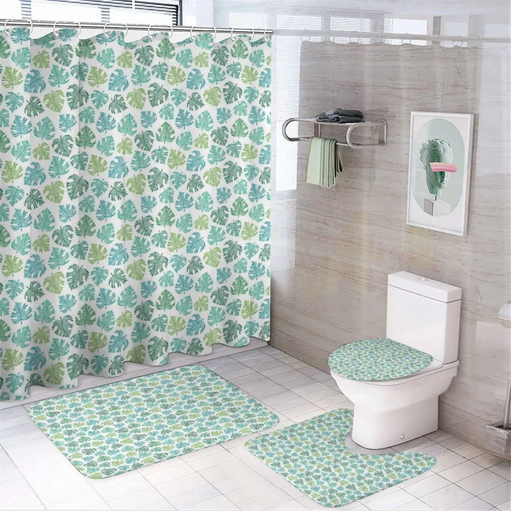 Exotic Theme Tropic Leaves — 4-Piece Bathroom Set preview