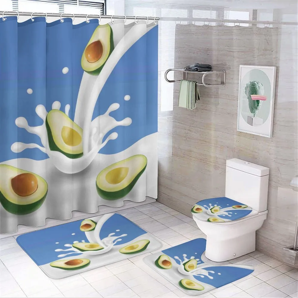 Flowing Milk Splash 4-Piece Bathroom Set product video