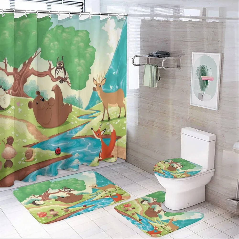 Ladybug Snail Bear — 4-Piece Bathroom Set preview