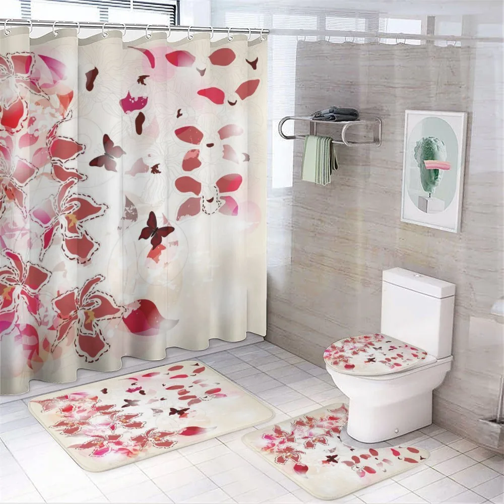Orchids Butterflies Tropic — 4-Piece Bathroom Set preview