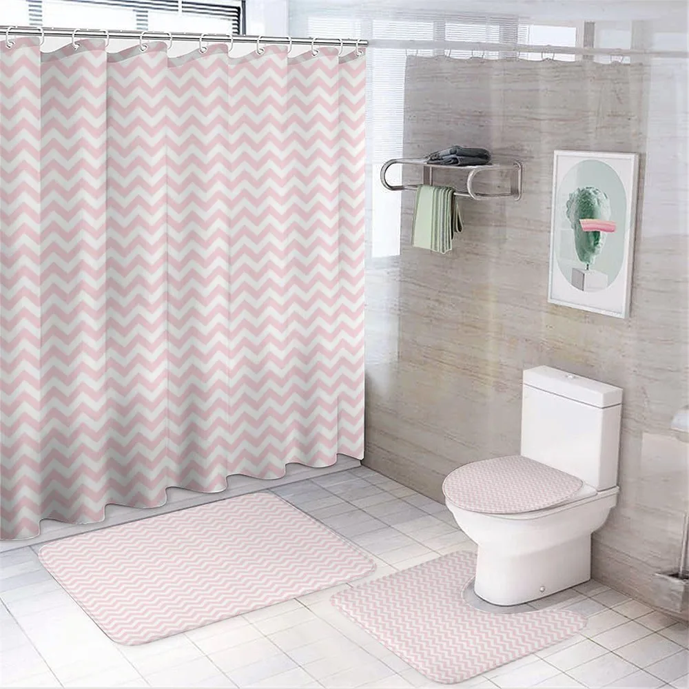 Old Fashioned Zig Zags — 4-Piece Bathroom Set preview