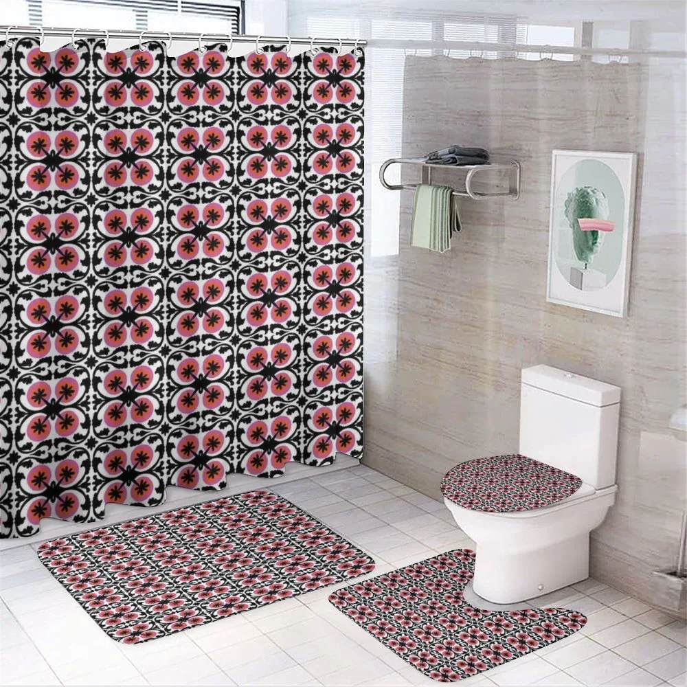 Oriental Suzani Pattern — 4-Piece Bathroom Set preview