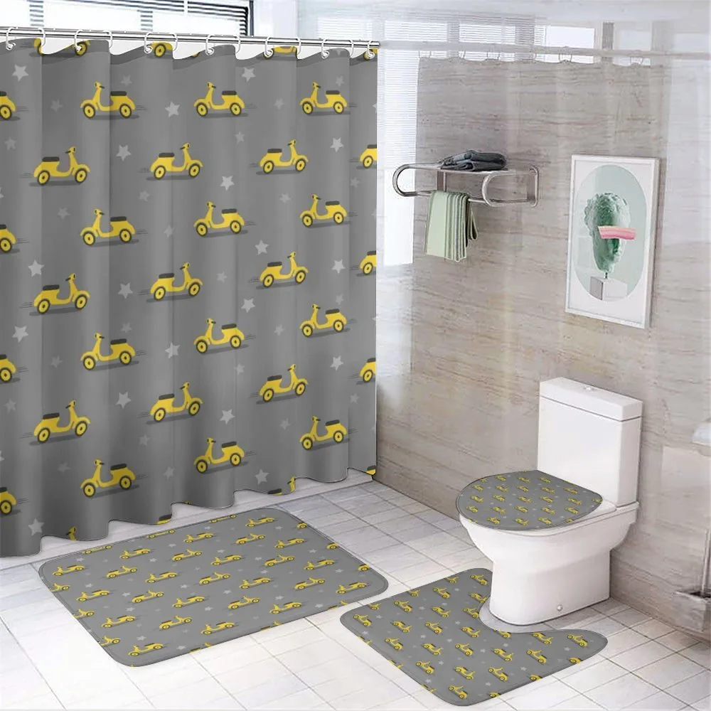 Scooters and Stars — 4-Piece Bathroom Set preview