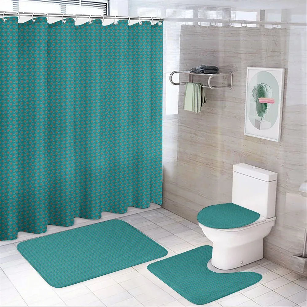Swirls and Flowers — 4-Piece Bathroom Set preview
