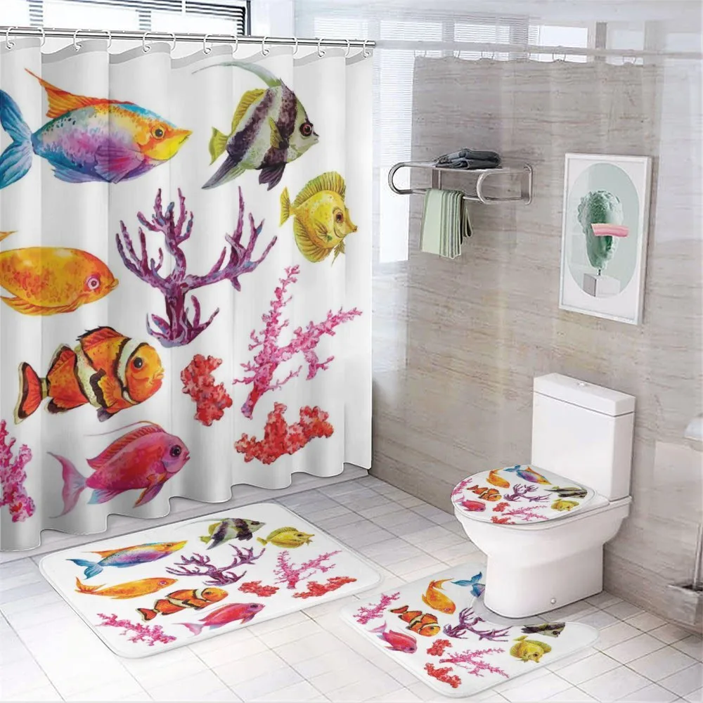 Tropic Life Seaweed Coral — 4-Piece Bathroom Set preview