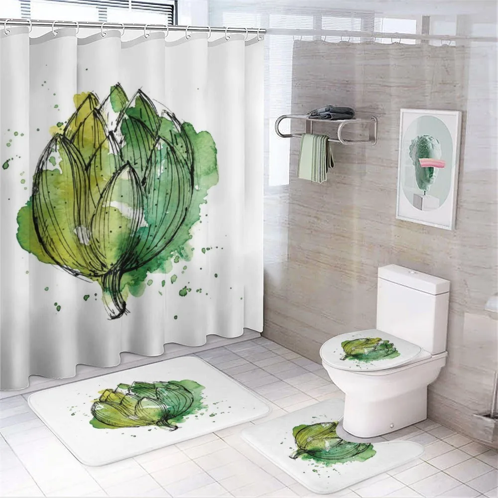 Abstract Cardunculus — 4-Piece Bathroom Set preview