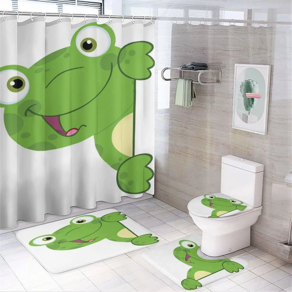 Cartoon Smiling Animal — 4-Piece Bathroom Set preview