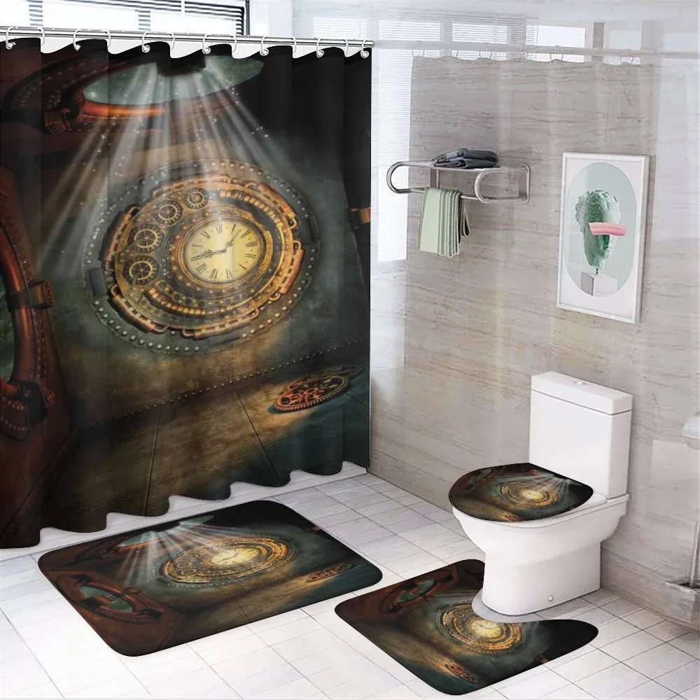 Clock Dream Sky Fiction — 4-Piece Bathroom Set preview