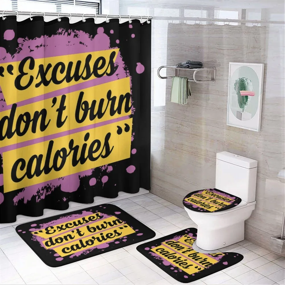Gym Motivation Modern — 4-Piece Bathroom Set preview