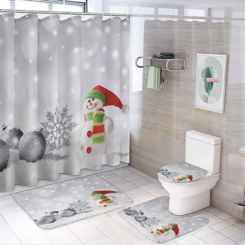 Little Snowman with Balls 4-Piece Bathroom Set product video