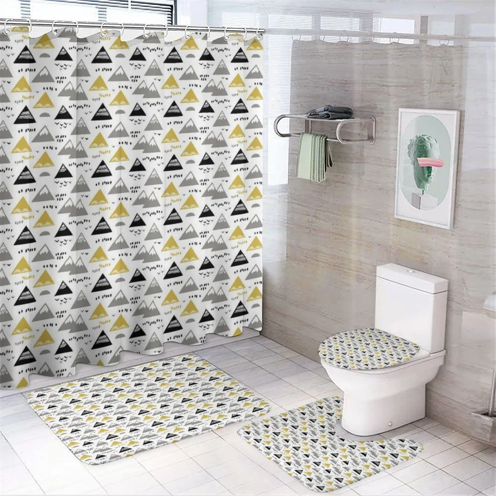 Mount Triangles — 4-Piece Bathroom Set preview