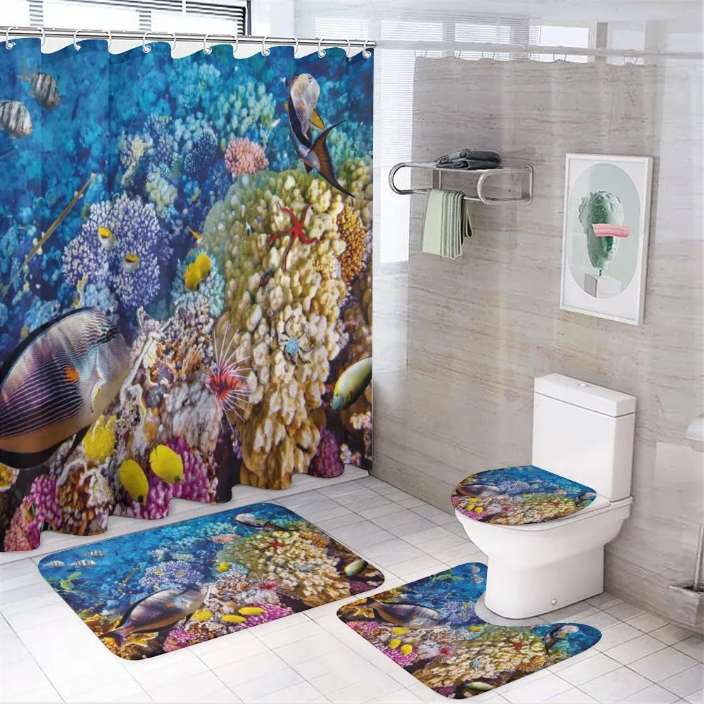 Ocean Beauties — 4-Piece Bathroom Set preview