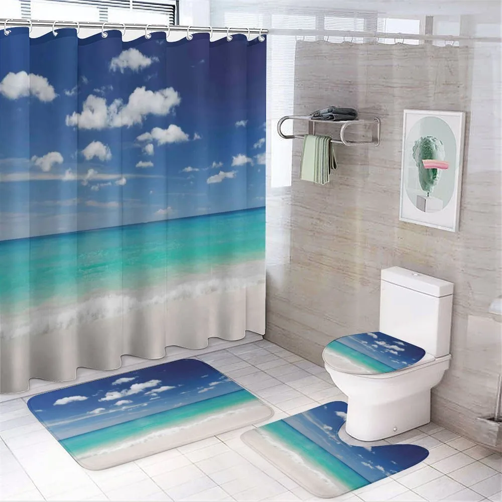 Summer Beach Coast — 4-Piece Bathroom Set preview