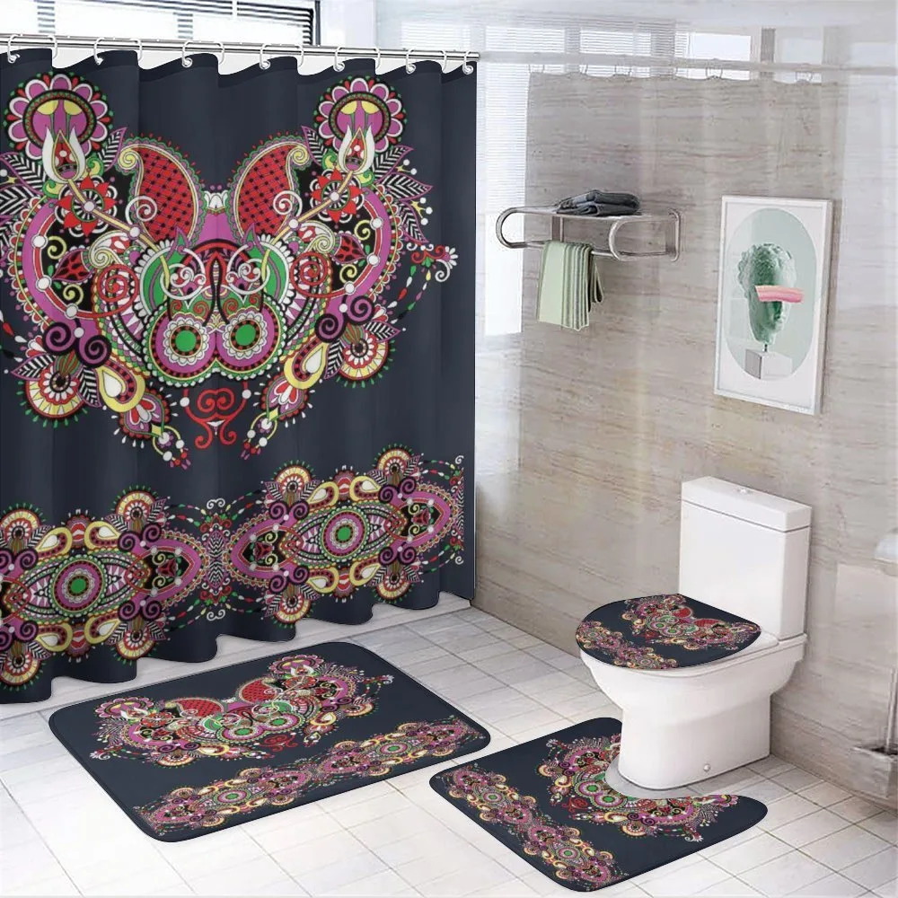 Ornate Paisley Features — 4-Piece Bathroom Set preview