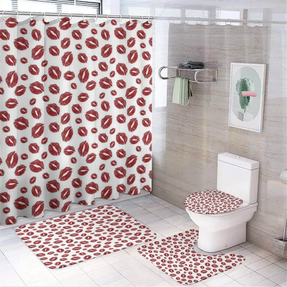 Pop Art Lipstick Stain — 4-Piece Bathroom Set preview