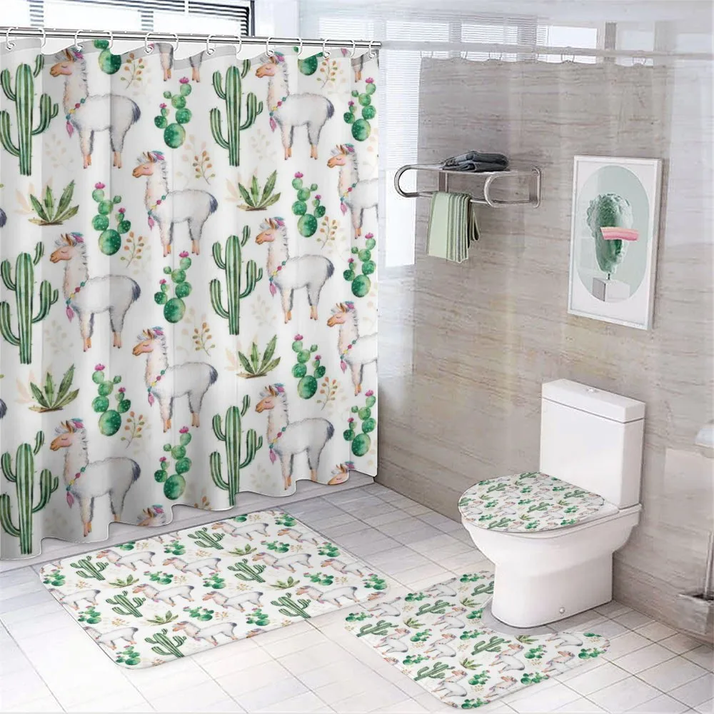 Camel Animal Pattern — 4-Piece Bathroom Set preview
