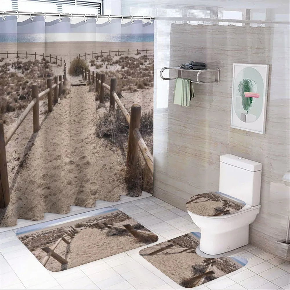 Coastal Holiday Ocean — 4-Piece Bathroom Set preview