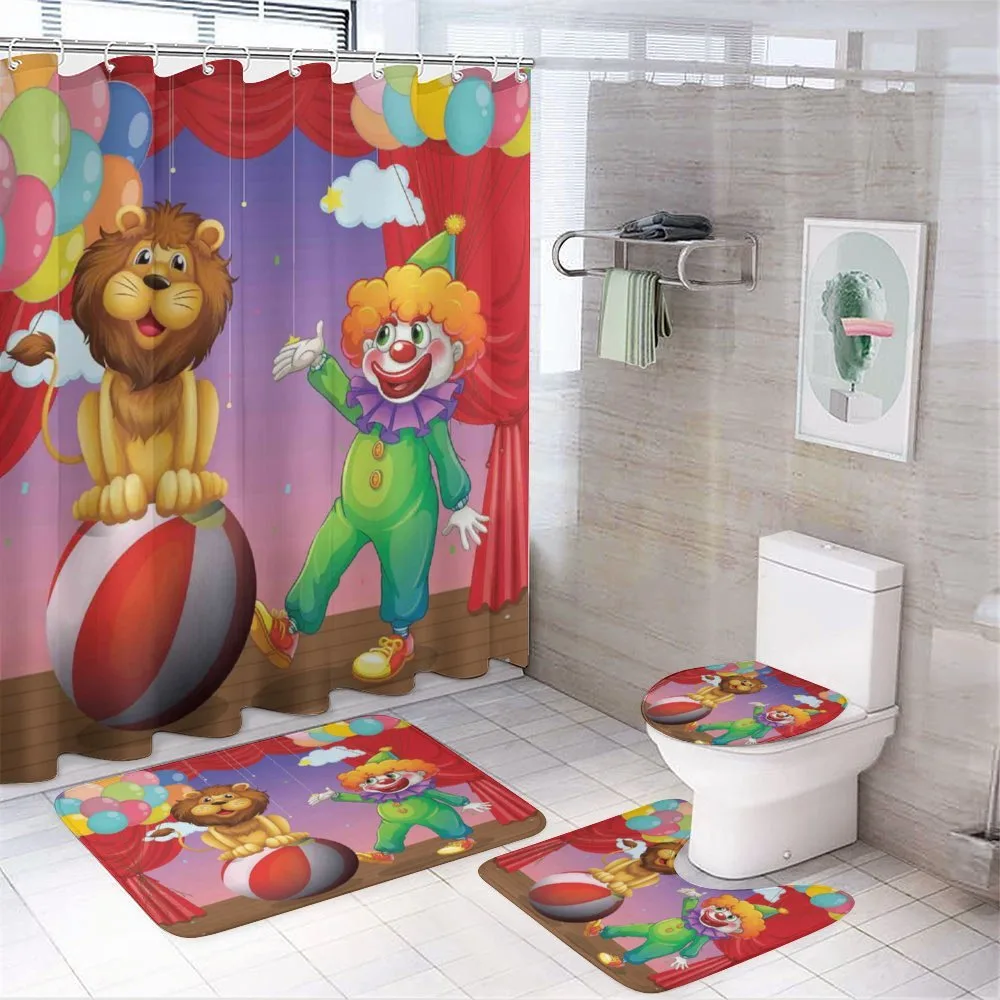 Lion Clown Performance — 4-Piece Bathroom Set preview
