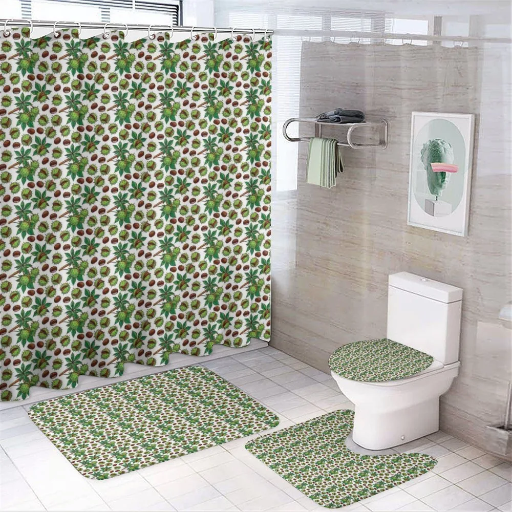 Nature Christmas Theme — 4-Piece Bathroom Set preview