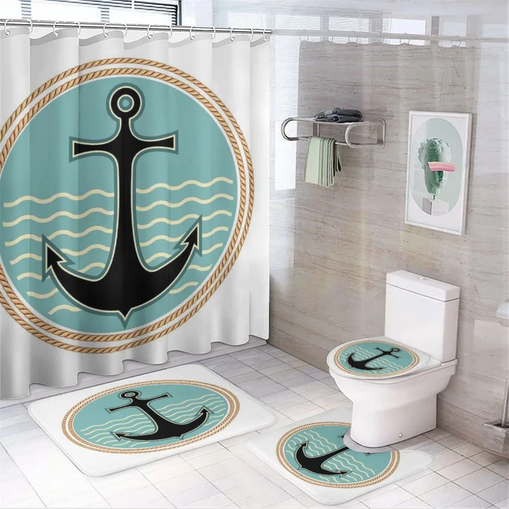 Nautical Design — 4-Piece Bathroom Set preview