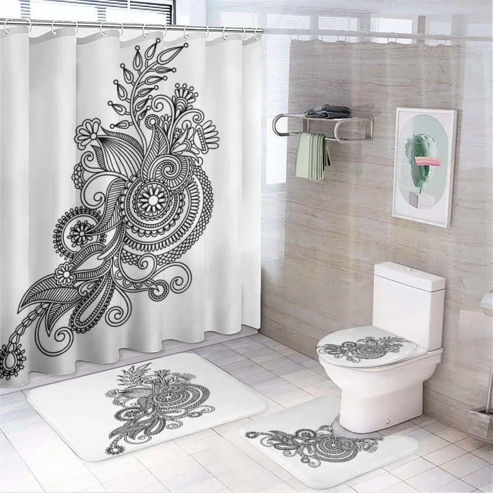 Ornamental Culture Artwork — 4-Piece Bathroom Set preview