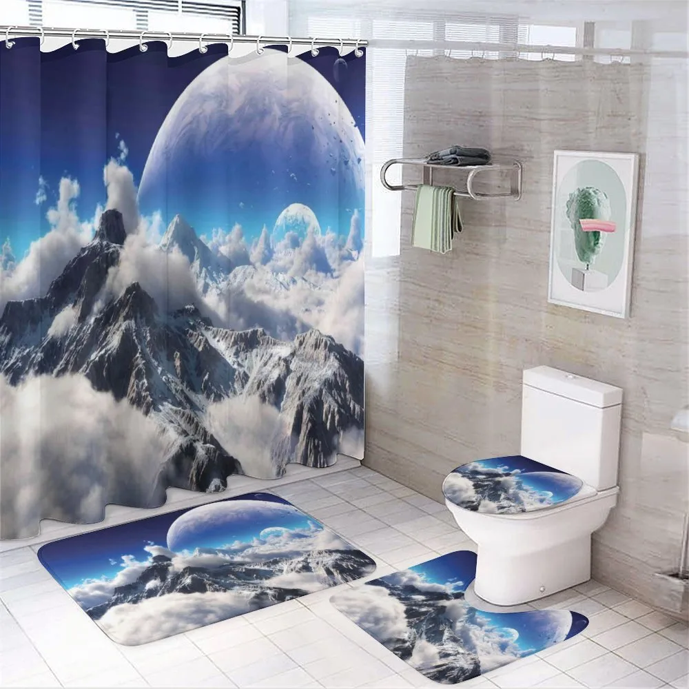 Snow Capped Mountain — 4-Piece Bathroom Set preview