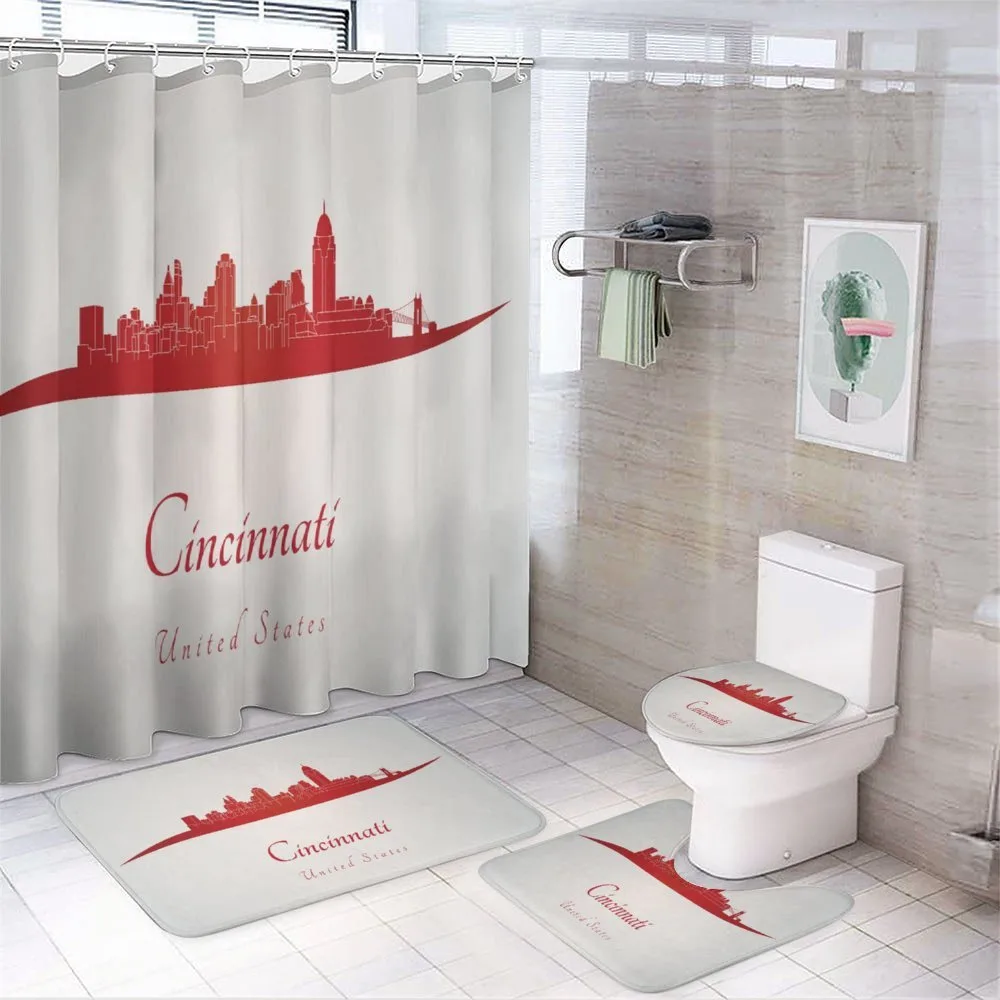 United States Busy City — 4-Piece Bathroom Set preview