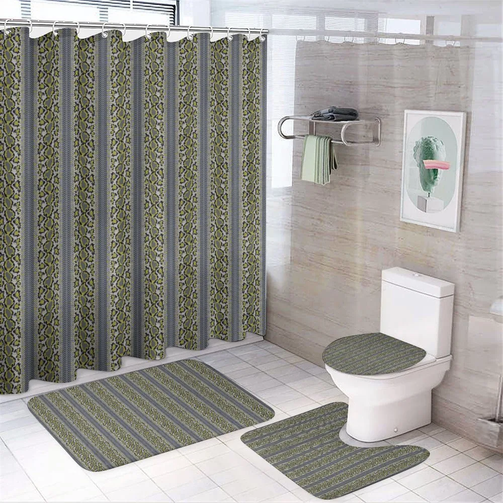 Vivid Contrast Art — 4-Piece Bathroom Set preview